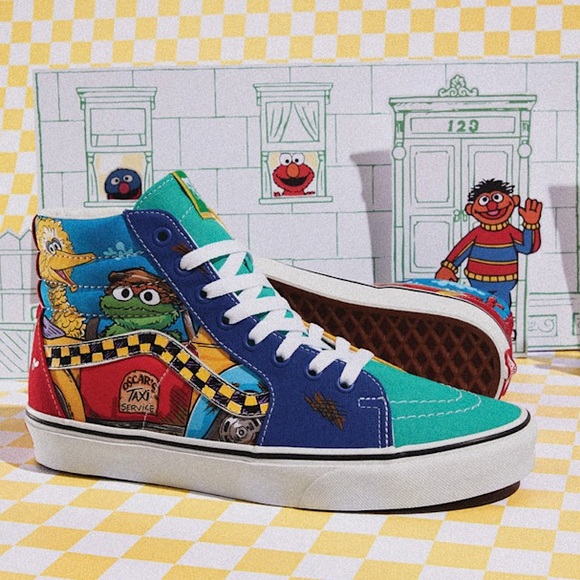 Vans Sesame Street x Sk8-Hi 'Oscar's Taxi Service' Women's Sneakers  | Size: 6 - Picture 1 of 15